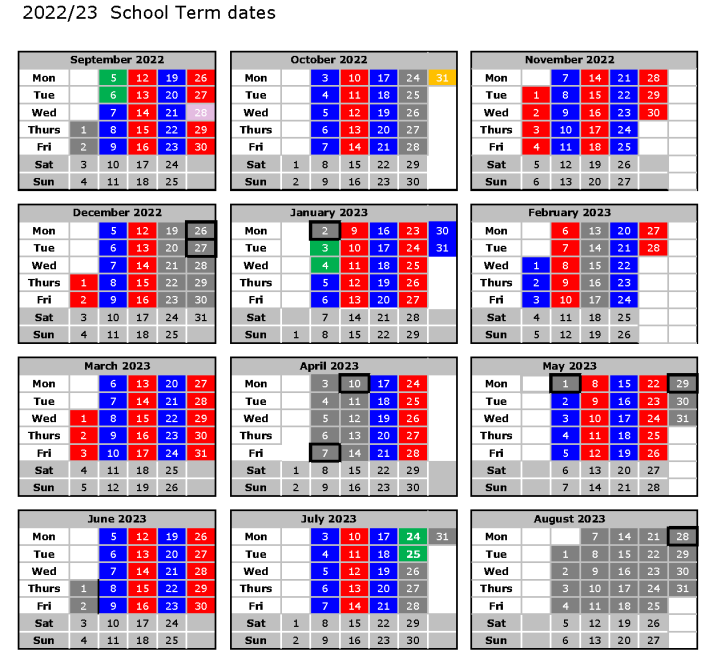 Term Dates Cape Cornwall School